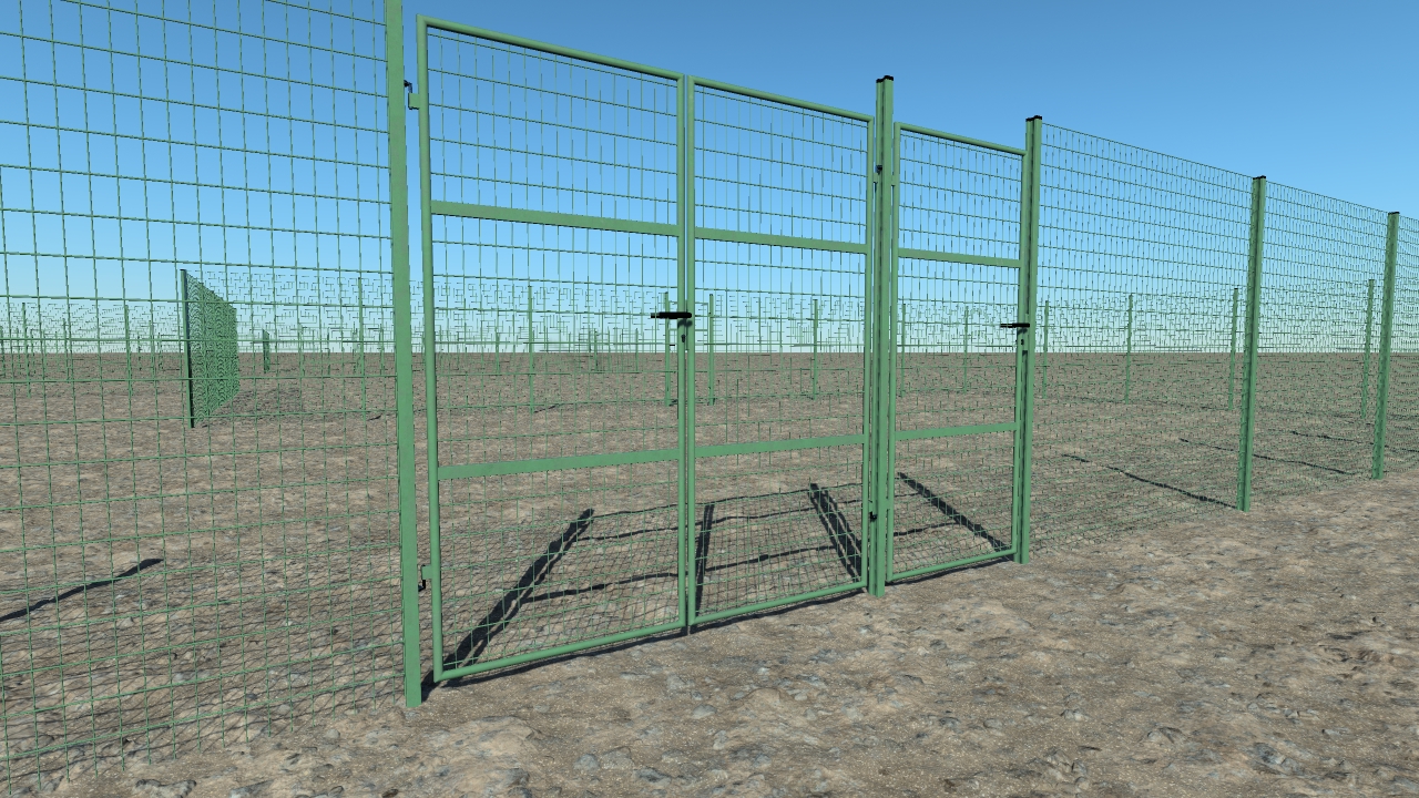 Metallic grid fences_3