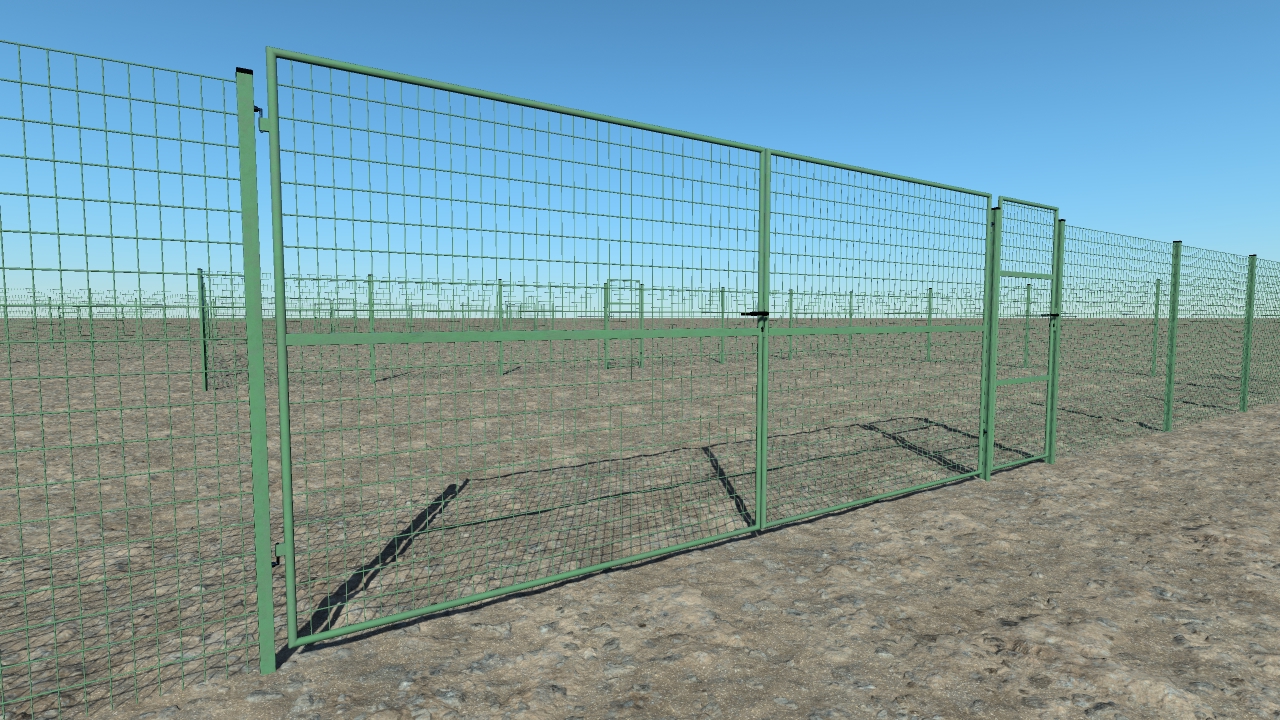 Metallic grid fences_4