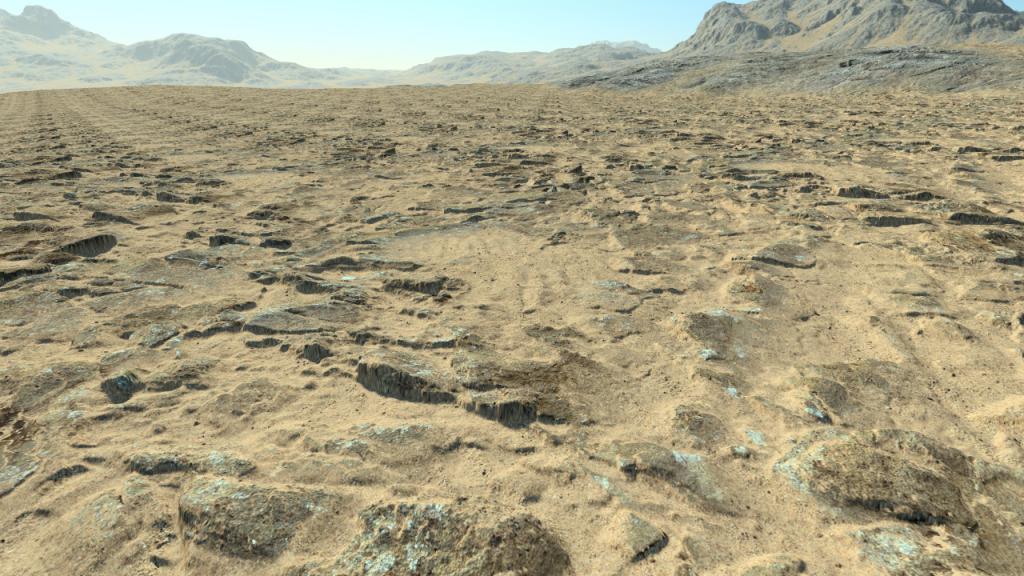 Desertic sandy rocks